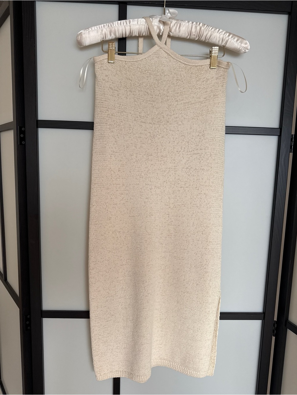 Cult Gaia Knit Midi Skirt - Size XS - Beige